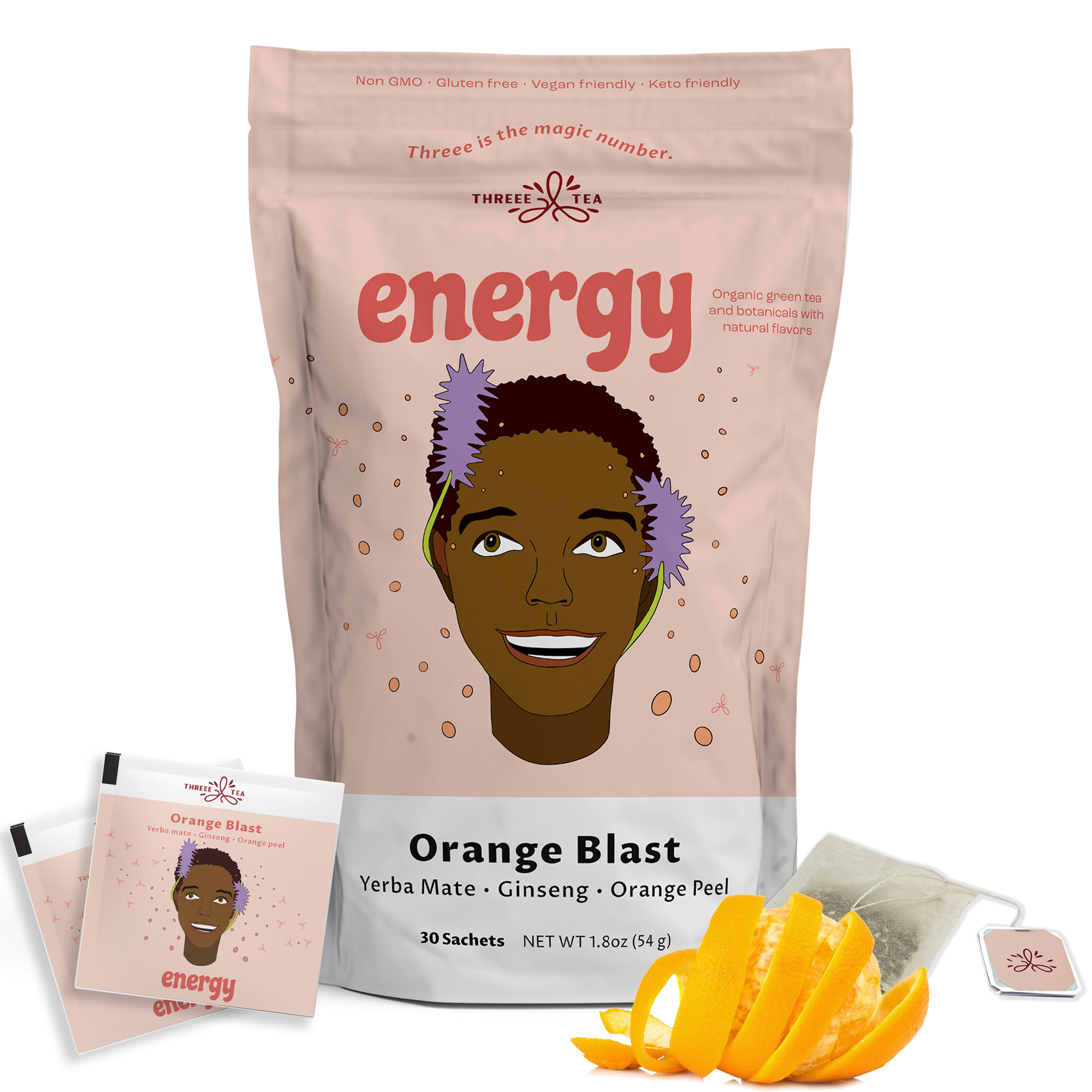 Total Tea Herbal Energy Tea 100 Natural Better Focus and Energy