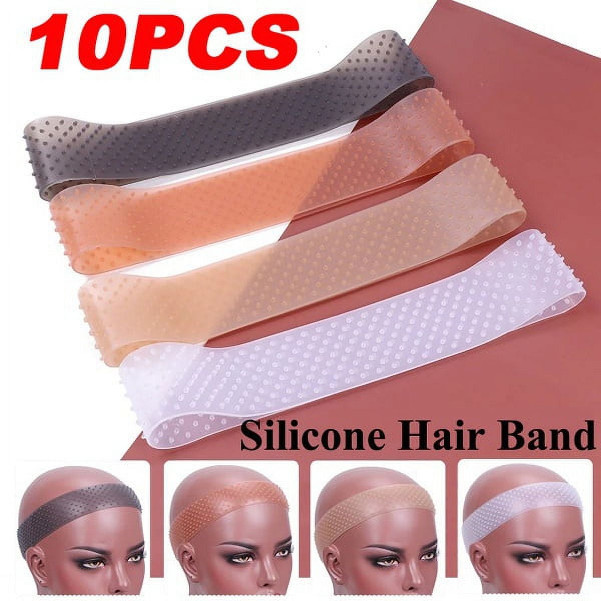 Small Silicone Band To Fix Wig Glueless Wig Grip Headband Black Anti Slip  Silicone Wig Band Soft Elastic Wig Band For Edges 22Cm - AliExpress