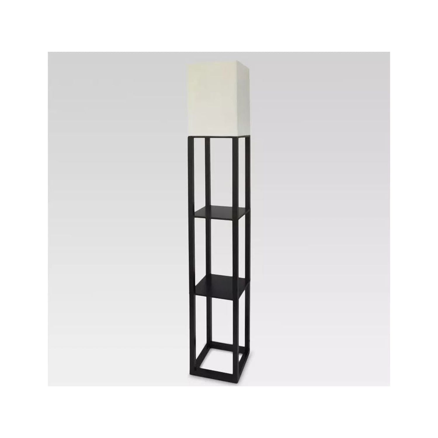 THRESHOLD Shelf Floor Lamp in Black (Includes LED Light Bulb) (62.5 x