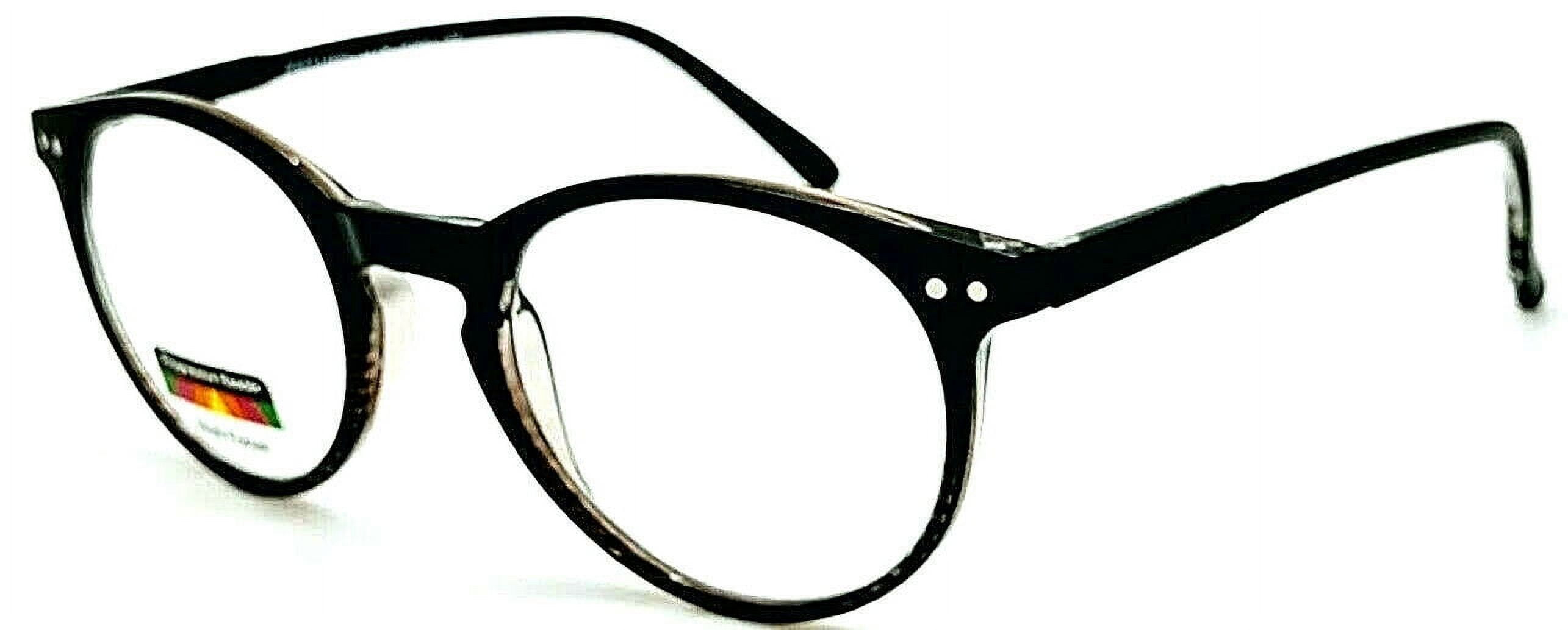 THRICE Vision Multi-Focus Progressive Reading Glass Key Hole crystal color fade - Black +2.00