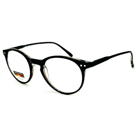 THRICE Vision Multi-Focus Progressive Reading Glass Key Hole crystal color fade - Black +2.00