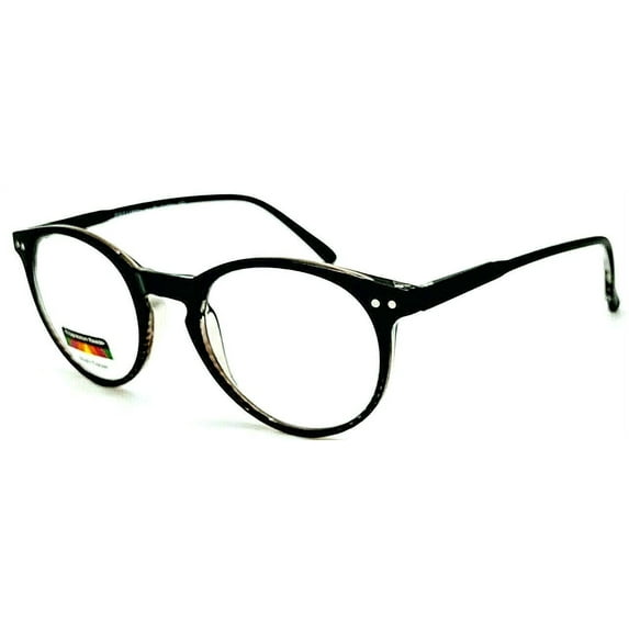 THRICE Vision Multi-Focus Progressive Reading Glass Key Hole crystal color fade - Black +2.50