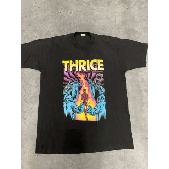 THRICE band Black Short Sleeve T Shirt Full Size S-5XLFH792