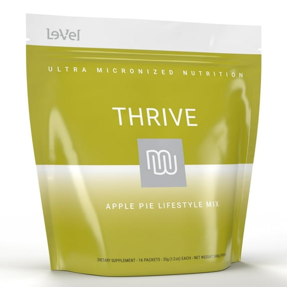 THRIVE Protein Shake Apple Pie Gluten-Free Pea Protein Blend Supports Lean Muscle 16 Packets 35g Each