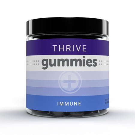 Le-Vel Thrive Immune Gummies (60 Count) - 30 Servings, Elderberry, Zinc, Vitamin A - Nutritional Supplement, Gummies - All Ages, Immune Support, Soft Texture, Easy to Chew