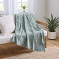 thumbnail image 1 of Better Homes & Gardens Woven Chenille Botanical Throw Blanket, Green River, 50x72 Inches, 1 of 6