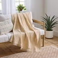 thumbnail image 1 of Better Homes & Gardens Woven Chenille Botanical Throw Blanket, UK Butter, 50x72 Inches, 1 of 6