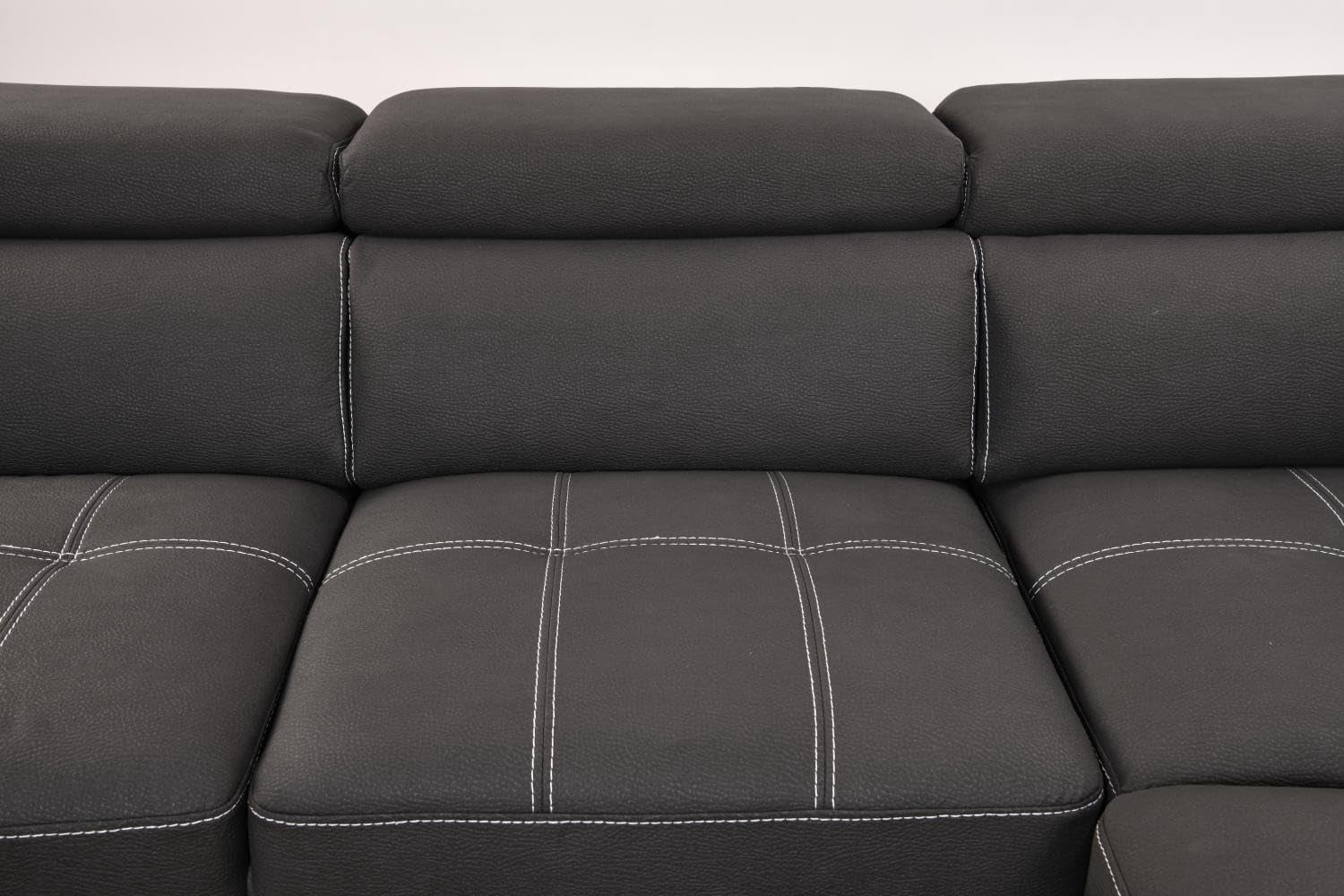 THSUPER Microfiber Sectional Sleeper Sofa with Pull Out loveseat only ...
