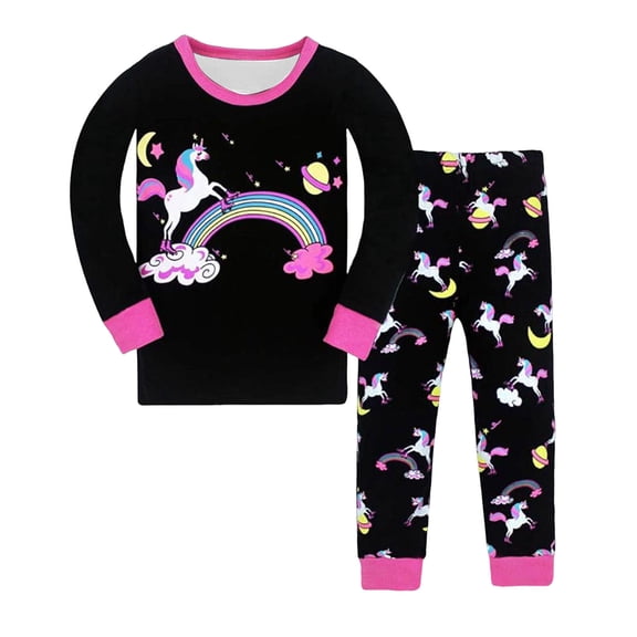 THSXS 2T Christmas Pajamas Toddler Boy Pajamas 2T Baby Pajamas Set Shirt And Pants Toddler Cotton Pjs Long Sleeve Sleepwear