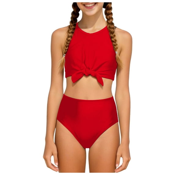 THSXS Girls Bathing Suit Swimsuits For Teen Girls Teen Girls Swimsuits Two Piece Bikini Sets With Chest Pad
