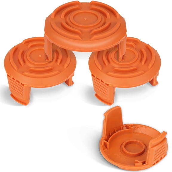 THTEN Wa0010 GT Trimmer Replacement Spool Cap Covers,WA6531 Trimmer Cap Compatible with Worx WG155 WG180 String Trimmers,50006531 Trimmer Line Cover,Weed Eater Spool Cap for Worx Parts (4 Pack)