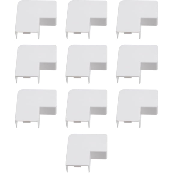 THTGDW-10Pcs Cable Raceway L-Shaped Connector Wiring Duct Fitting Lateral Elbow 90 Degree Cable Management