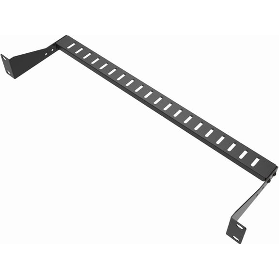 THTGDW-1U Horizontal 19-Inch Rack Mount Cable Management Bar, Depth Adjustable Horizontal Cable Lacing Cross Bar Black (1U1PC)