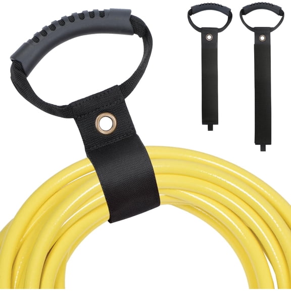 THTGDW-2 Pack Extension Cord Holder Organizer, 19 Inch & 24 Inch Adjustable Hook and Loop Cable Storage Straps with Handle for Garage Electrical Cords Cable Rope Hose Organizers and Storage