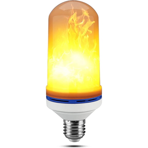 THTGDW-3 Pcs Texsens LED Fire Bulbs E26 4 Modes Upside Down Flame Effect Light Vintage Lamp Decor