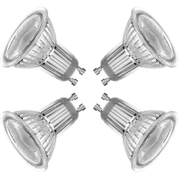 THTGDW-4-Pack GU10 LED Bulbs Dimmable, 50W Halogen Equivalent, 5W, 500LM 3000K Warm White, 120V, for Landscape or Home Lighting