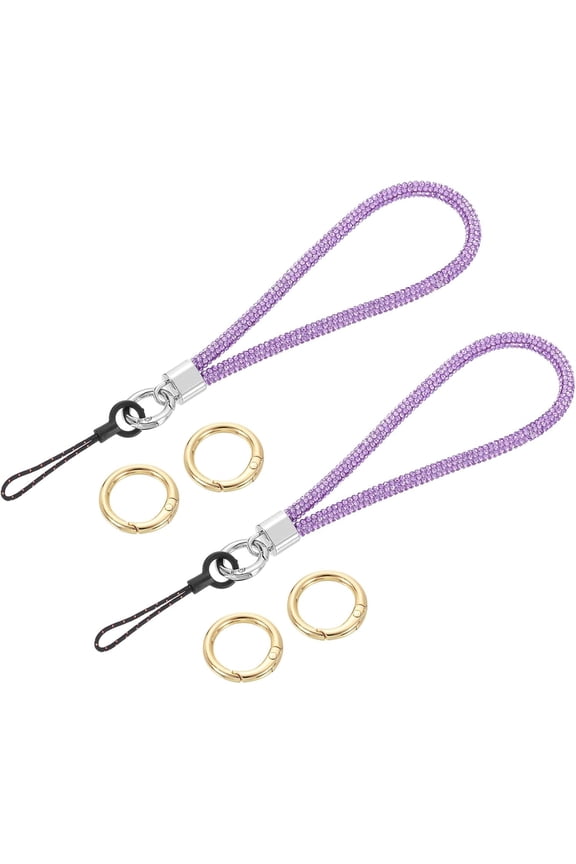 -Bling Wristlet Lanyards, Rhinestone Keychain Strap for Cellphone Keychain Wallet Purse Accessories