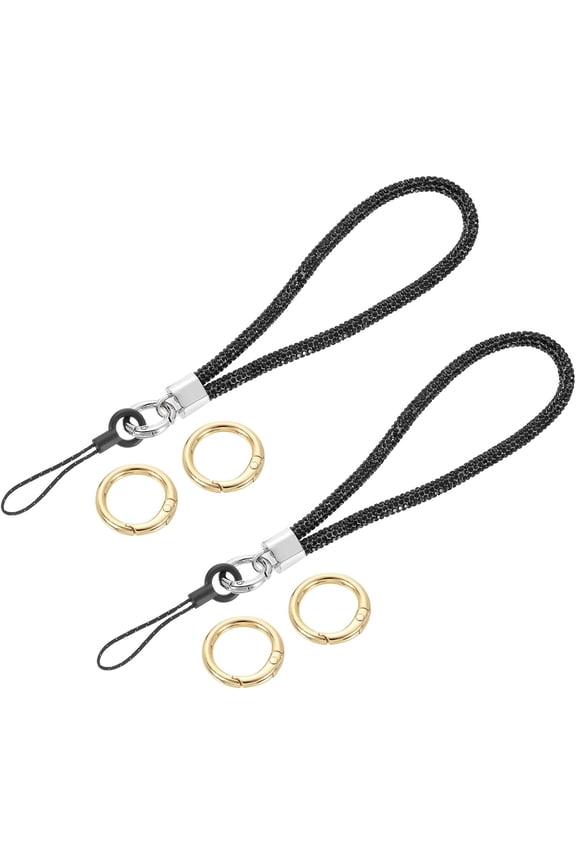 -Bling Wristlet Lanyards, Rhinestone Keychain Strap for Cellphone Keychain Wallet Purse Accessories