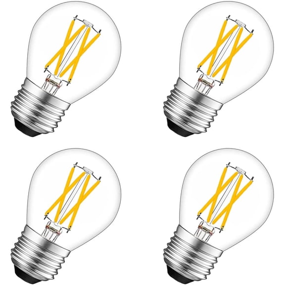 THTGDW-DC 12V Light Bulb G45 2700k 4W Warm White LED Edison Filament E26 Screw Base Lamp DC Low Voltage RV Marine Boat Classic Industrial Prop Retro Landscape Industrial Lighting 12 Volt Lighting 4-P