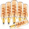thumbnail image 1 of THTGDW-Dimmable E12 Amber Light Bulbs 25Watt, 3W Edison Antique Filament Spiral LED Bulbs 2200K Warm White,Low Wattage Filament Candelabra Decorative Light Bulb,CRI 90+,110-130V, 6Pack, 1 of 4
