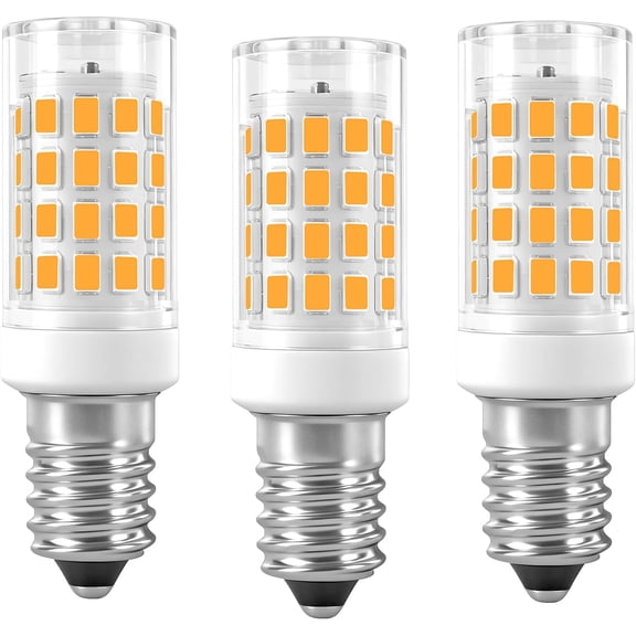 THTGDW-E14 LED Bulbs 3 Pack E14 European Screw Base for Electric Window Candle Lamp,Refrigerator Bulb E14 Cooker Hood Oven Bulb,3.5W Equivalent to35W Incandescent Bulb 350LM AC120V (Warm White 3000K)