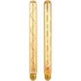 thumbnail image 1 of THTGDW-E26 T10 12 Inch Long Tubular LED Edison Bulbs, 6W(60W Eqv) 120V, 2200K Ultra Warm Candlelight, Dimmable, Spiral Filament, Amber Glass, 1 Ft Long Bulbs Tube, Vintage Decorative Lighting, 2 Pack, 1 of 4