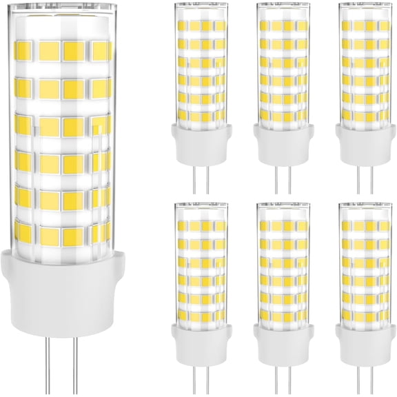 THTGDW-G4 LED Bulb JC Type Bi-Pin Base Light Bulbs 6W AC/DC 12V 50W T3 Halogen Bulb Equivalent, Daylight White 5000K, Non-dimmable for Outdoor Landscape Lighting Deck Stair Step Path Lights, Pack of