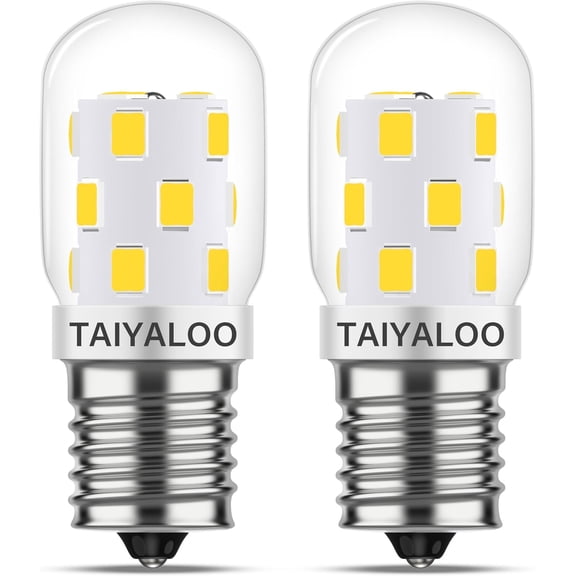 THTGDW-LED Microwave Light Bulb Over Stove Appliance 8206232A 40W Incandescent Equivalent, E17 LED Bulb Dimmable for Refrigerator, Range Hood, 3W 380LM Daylight White 6000K, T7 Intermediate Base, Pac