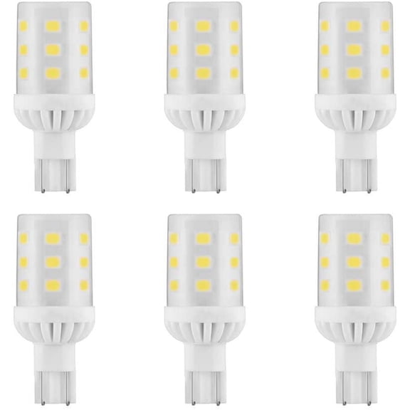 THTGDW-Landscape Bulbs T5 T10 Wedge Base LED Light 12VAC/DC 3Watt Warm White 6000K for Outdoor Landscape Lighting Path Lights Deck Stair Step and RV Travel Tailer Lights 6-Pack