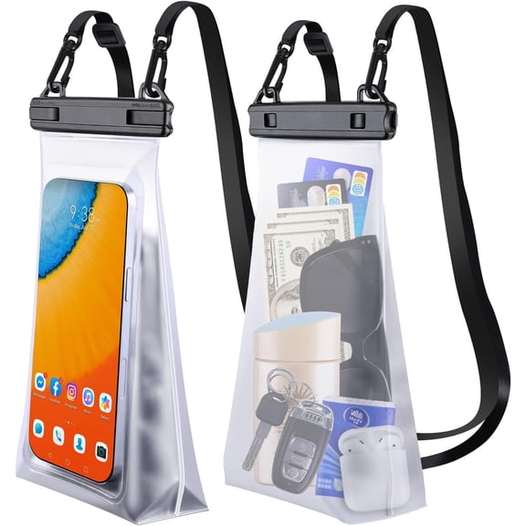 THTGDW-Large Capacity Waterproof Phone Pouch Floating, Waterproof Bag Case for iPhone 15 14 Pro Max 13 12 11 X XR 8 Plus Samsung Up to 6.9'', IPX8 Water Proof Phone Dry Bag for Boating Swimming Kayak