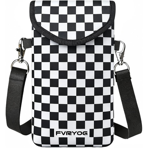 THTGDW-Neoprene Phone Sleeve Pouch Case Bag for Men Women w/Crossbody Strap/Neck Lanyard for iPhone 17/16 Pro Max