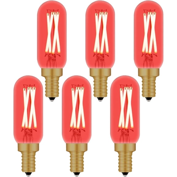THTGDW-Red LED Candelabra Bulb E12 Colored Light Bulbs, 4W 40 Watt Equivalent Dimmable E12 LED Bulb Red Candelabra Light Bulbs, 6 Pack