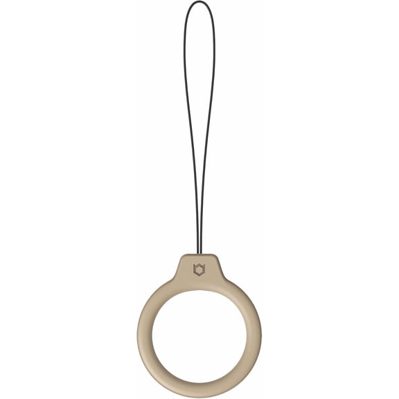 THTGDW-Reflection Color Silicone Smartphone Ring Strap Grip Holder - Compatible with iPhone, Samsung, Other Mobile Devices - Beige