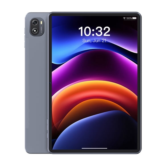 THTRO 10.1" Android 15 Tablet, 8GB RAM 128GB ROM,Quad-Core Processor , 6000mAh with Fast Charge, Dual Camera, IPS Touch Display Tablets, Blue Gray