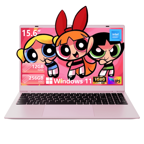 THTRO 15.6" IPS FHD Laptop Computer, 256GB SSD 12GB RAM, Intel 6500Y with 2 Cores 4 Thread, Up to 3.4GHz, Type-C, Windows 11 Laptop for Business, Study, Office, Dark Gray, Lightweight