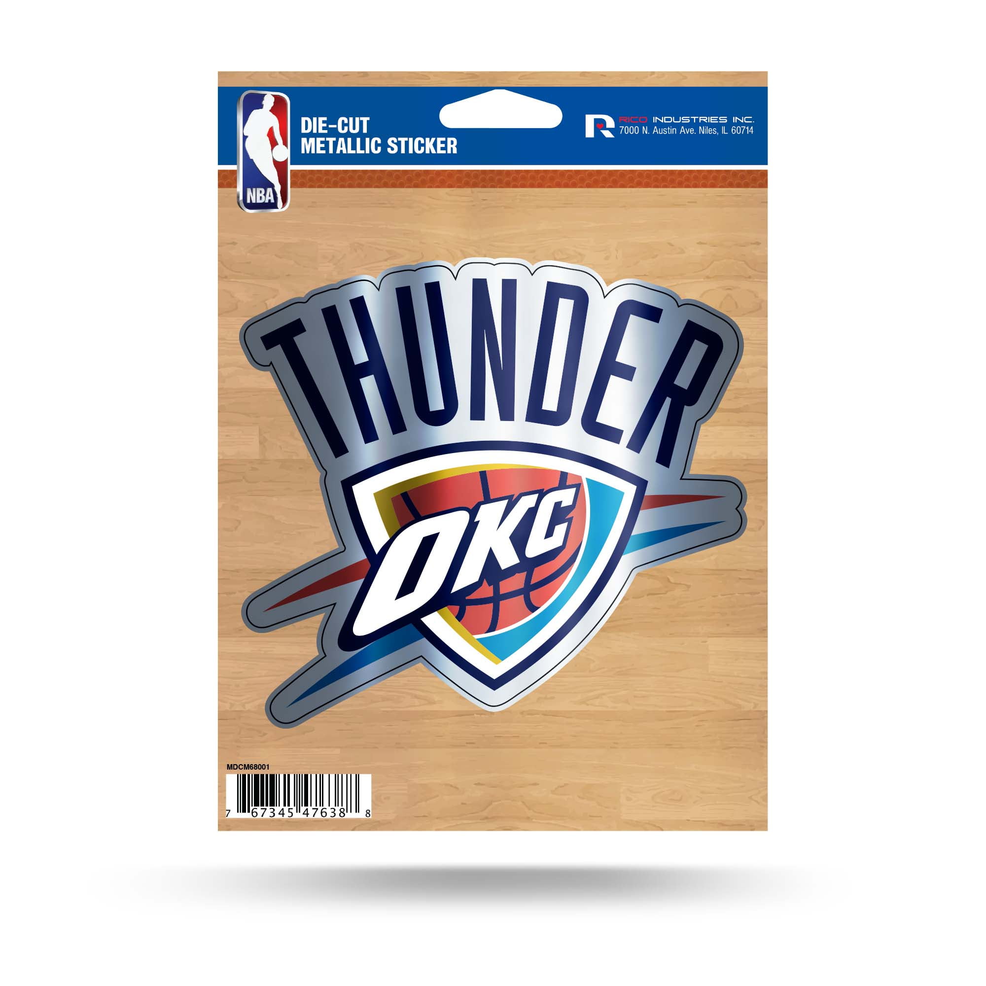 THUNDER DIE CUT METALLIC STICKER