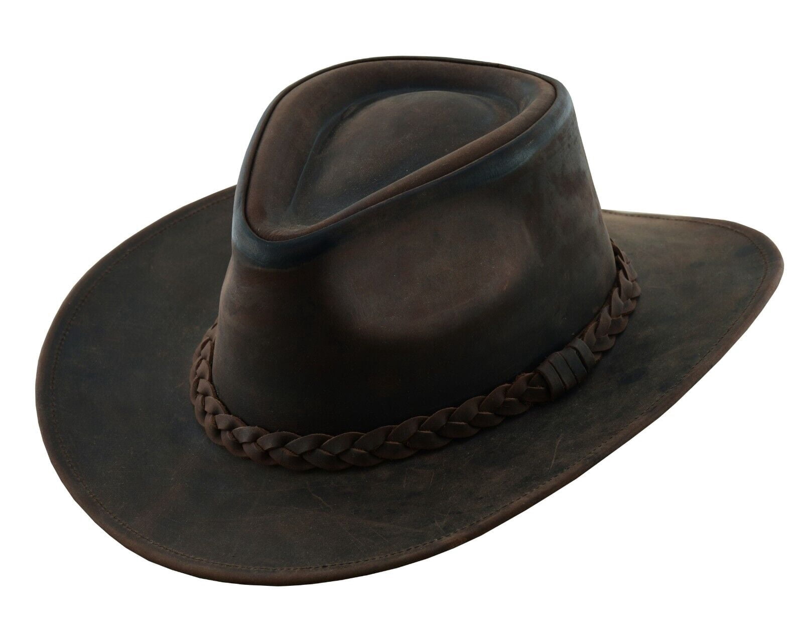 THUNDER Leather Cowboy Western Hat for Men and Women - XXL  display picture 2