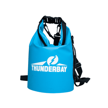 THUNDERBAY Floating Blue Waterproof Dry Bag, Roll-top Design to Keep Equipment Dry, Paddling, Sailing, Canoeing, Surfing, Snowboarding, Hiking, Hunting, Camping or Beach Play, Multiple Sizes 5L