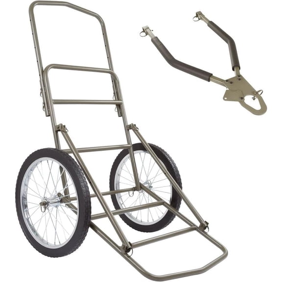 THUNDERBAY Folding Deer Game Cart, Heavy Duty Big Game Deer Hauler Cart 750lbs Capacity for Luggage Firewood Deer Animal