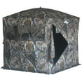 thumbnail image 1 of THUNDERBAY Gobbler Lodge 5-Side Hunting Blind 4 Person Ground Blind for Deer Hunting 300D Camouflage Pop up Quick Set Deer Blind, 1 of 6