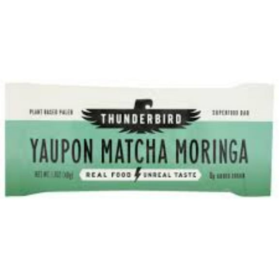 THUNDERBIRD - Yaupon Matcha Moringa Bar 1.7OZ ( Pack of 12)