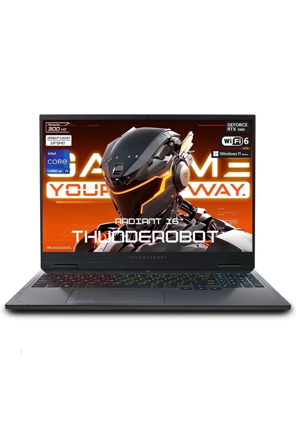 Radiant 16 Laptop, 16" QHD+ 300Hz, Intel i9-14900HX, GeForce RTX 5060, 16GB DDR5 RAM, 512GB SSD, Wi-Fi 6