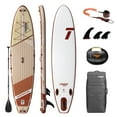 thumbnail image 1 of THURSO SURF Inflatable Stand Up Paddle Board All-Around SUP Waterwalker 132 11'×32''×6'' Deluxe Package|Carbon Shaft Paddle|Roller Backpack|Rechargeable Electric Air Pump|Coiled Leash(Crimson), 1 of 6