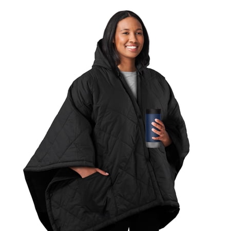 SUNBEAM ON-THE-GO CORDLESS HEATED THROW BLANKET WITH HOOD,...