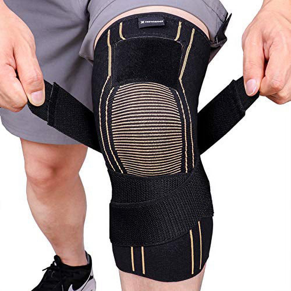 THX4COPPER Sport Compression Knee Brace with Adjustable Strap