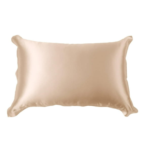 THXSILK 19 Momme Silk Pillowcase, 100% Natural Mulberry Silk Pillowcase for Hair & Skin, Pillow Sham with Envelope Closure, Standard Size(20"x26"), Metallic Gold