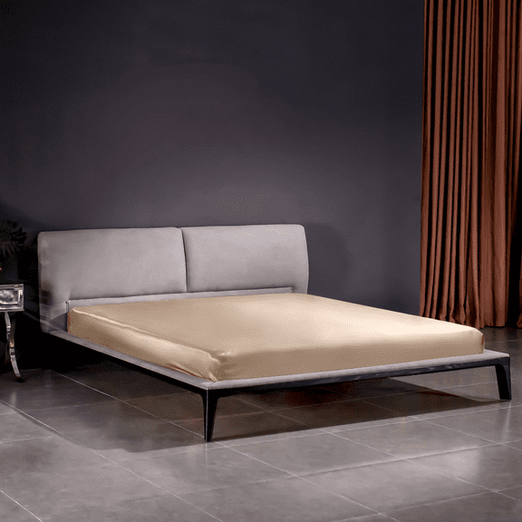 THXSILK 22 Momme Silk Fitted Sheet,Super Soft, Fade Resistant,All Around Elastic - Warm Weather Cooling Sheets for Night Sweats