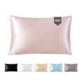 thumbnail image 1 of THXSILK Hyaluronic Acid(HA) Silk Pillowcase for Hair and Skin, 22 Momme Mulberry Silk Pillowcase with Hidden Zipper, Both Side 100% Pure 6A+ Mulberry Silk, King Size(20"X36"), Charming Pink, 1 of 7