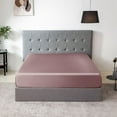thumbnail image 1 of THXSILK Silk Fitted Sheet, 100% Pure 19 Momme Mulberry Silk, Only Seamless Bedding Set with 16'' Deep Pocket Elastic Adjustable(Queen Size 60''x80''+16”, Purple), 1 of 9