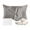 thumbnail image 1 of THXSILK Silk Pillowcase, 22 Momme Silk Pillow Cover for Hair and Skin, Both Side 100% Mulberry Silk Bed Pillowcase with Hidden Zipper, Hypoallergenic, Soft, Breathable, 1 of 7